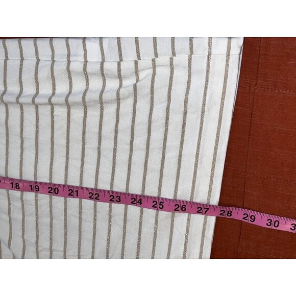 NWT Chicos White & Gold Striped Long Sleeve  Women's Top Size XL - Picture 8 of 9